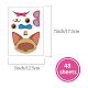 48 Sheets 8 Styles Paper Make a Face Stickers(DIY-WH0467-002)-2