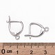 Rhodium Plated 925 Sterling Silver Leverback Earrings(X-STER-K168-003P)-3
