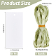 50Pcs Blank Rectangle White Paper Gift Tags(CDIS-CN0001-03A)-2