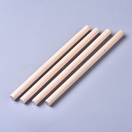 Wooden Sticks, Dowel Rods, for Lollies Craft Building Architectural Model, Floral White, 140x8mm(WOOD-D021-21)