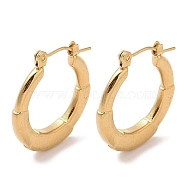 201 Stainless Steel Half Hoop Earrings for Women, with 304 Stainless Steel Pin, Golden, 24x3.5mm(EJEW-G385-13G)
