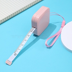 ABS Tape Measure, Soft Retractable Sewing Tape Measure, for Body, Sewing, Tailor, Cloth, Pink, 1500mm(PW23092674348)