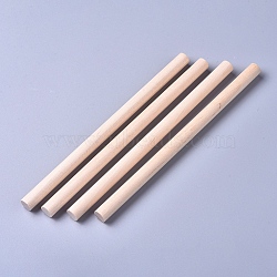 Wooden Sticks, Dowel Rods, for Lollies Craft Building Architectural Model, Floral White, 140x8mm(WOOD-D021-21)