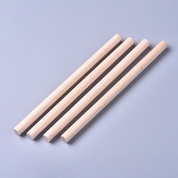 Wooden Sticks, Dowel Rods, for Lollies Craft Building Architectural Model, Floral White, 140x8mm