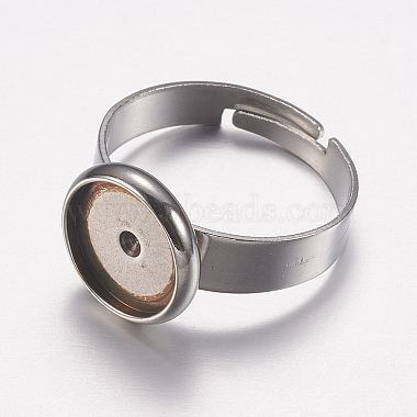 componentes de anillos de dedo de acero inoxidable ajustables 201(STAS-I097-038P)-2