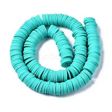 Flat Round Eco-Friendly Handmade Polymer Clay Beads(CLAY-R067-12mm-34)-2