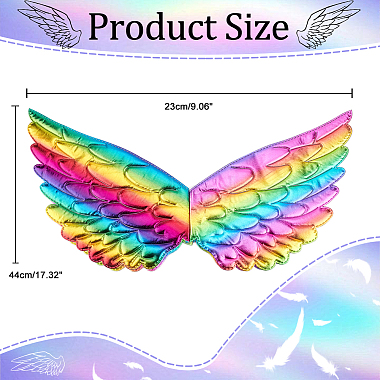 Hobbiesay 2pcs 2 couleurs costume pour enfants ailes d'ange(DIY-HY0001-17B)-2