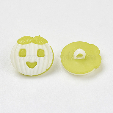 Acrylic Apple Shank Buttons(BUTT-E042-07)-2