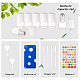 ベネクリエイト 24 個のプラスチックカバー付き透明ガラスローラーボールボトル(DIY-BC0006-47)-3