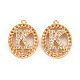 Brass Micro Pave Clear Cubic Zirconia Pendants(KK-S360-143K-NF)-1