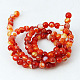 Natural Striped Agate/Banded Agate Beads Strands(G-E023-M)-3