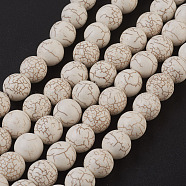 Synthetic Magnesite Beads Strands, Round, 12mm, Hole: 1.5mm, about 490pcs/1000g(TURQ-S192-12mm-1)