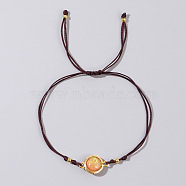 Bohemian Resin Link Bracelets, Adjustable Bracelets for Women, Gold, 11 inch(28cm)(WO6919-1)