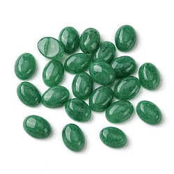 Natural White Jade Cabochons, Oval, Dyed, Green, 8~8.5x6~6.5x2.5~3.5mm(G-A094-01B-59)