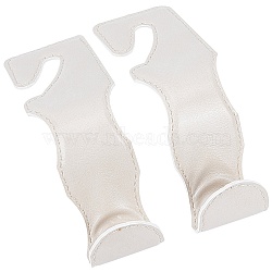 Microfiber Leather Hooks, Automotive Supplies, Floral White, 117x65x42mm(AJEW-WH0152-74B)