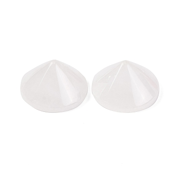 Natural Quartz Crystal Rock Crystal Cabochons, Cone, 30x17.5mm