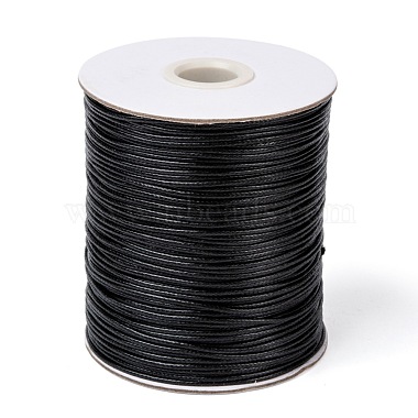 1.2mm Black Waxed Polyester Cord Thread & Cord