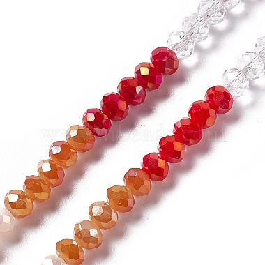 Red Abacus Glass Beads