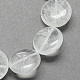 Flat Round Gemstone Natural Quartz Crystal Beads Strands(X-G-S110-20)-1