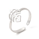 Non-Tarnish 304 Stainless Steel Cuff Rings(RJEW-E063-34P)-1