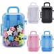4Pcs 4 Colors Trolley Bag Shaped Plastic Candy Storage Boxes(AJEW-SP0002-61)-1