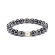 Ensemble de bracelets extensibles en perles rondes avec pierres mélangées naturelles et synthétiques de style 3pcs 3(BJEW-JB08586)-8