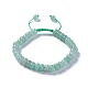 Adjustable Natural Green Aventurine Braided Bead Bracelets(BJEW-F369-A11)-1