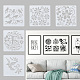 24 Sheets 24 Styles Plastic Drawing Stencil(DIY-CW0001-13)-8