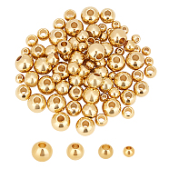 304 Stainless Steel Beads, Rondelle, Golden, 3~6x2~5mm, Hole: 1.2~2mm, 80pcs/box(STAS-UN0015-85G)