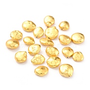 Natural Pearl Beads, with Golden Brass Findings, Nuggets, Gold, 11.5~16.5x11~15x5~7mm, Hole: 0.8mm(PEAR-B001-02G)