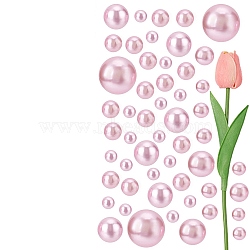 BENECREAT Vase Fillers, including Imitation Leather Artificial Tulip Flower, with Plastic Imitation Pearl Undrilled/No Hole Beads, Mixed Color, Beads: 10~30mm, 96pcs, Flower: 330x68x36mm, 4pcs(AJEW-BC0003-65)