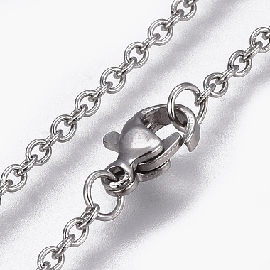 304 из нержавеющей стали кабель цепи ожерелья(NJEW-F248-24A-P)-2