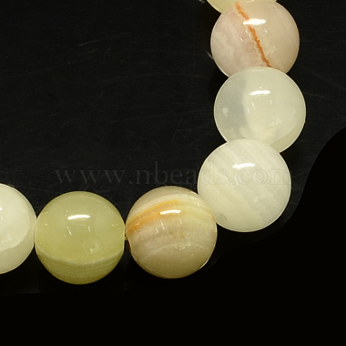 Natural Dyed Yellow Jade Gemstone Bead Strands(X-G-R271-8mm-Y26)-2