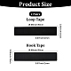 Nylon & Polyester Car License Plate Adhesive Velcro Tape(AJEW-WH20018-198A)-2