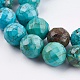 Dyed & Heated Natural Magnesite Beads Strands(TURQ-F010-11-6mm)-2