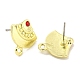 Rack Plating Alloy Stud Earring Finding(FIND-C053-05G-02)-2