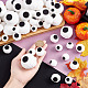 AHADERMAKER 80Pcs 4 Style High Elastic Plush Ball Doll Eye(DIY-GA0004-50)-3