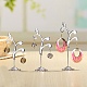 3Pcs 3 Sizes Flower Alloy with Iron Dangle Earrings Display Stands(PW-WG94325-02)-1