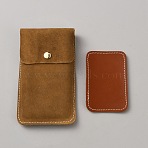 Leather and Velvet Watch Storage Bags, with Card, Rectangle, Peru, 13.3x7.7x1.2cm(ABAG-WH20010-38)