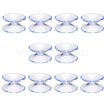 Plastic Double-Sided Suction Cups, Sucker for Glass Window, Smooth Tile Wall, Cornflower Blue, 26x11.5mm(KY-WH0046-16B)