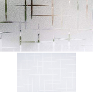 Gorgecraft 3D PVC Window Window Privacy Films, No Glue Static Cling Glass Stickers, Cross Pattern, 200x300x0.1mm, 5pcs/m(AJEW-GF0005-77A)