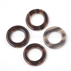 Resin Linking Rings, Ring, Sienna, 18x3mm, Inner Diameter: 11mm(CRES-T008-29)