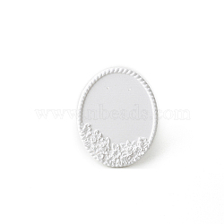 Gesso Jewelry Plate, Storage Tray for Earrings, Oval, 8.3x6.8cm(PW-WG5C2F2-02)