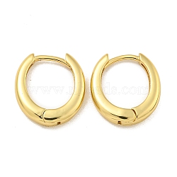 Rack Plating Brass Hoop Earrings, Cadmium Free & Lead Free, Long-Lasting Plated, Ring, Real 18K Gold Plated, 3x16mm(EJEW-C102-30C-G)