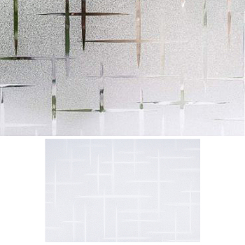 Gorgecraft 3D PVC Window Window Privacy Films, No Glue Static Cling Glass Stickers, Cross Pattern, 200x300x0.1mm, 5pcs/m