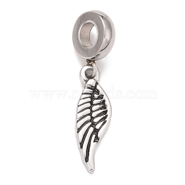 Wing 304 Stainless Steel Dangle Charms