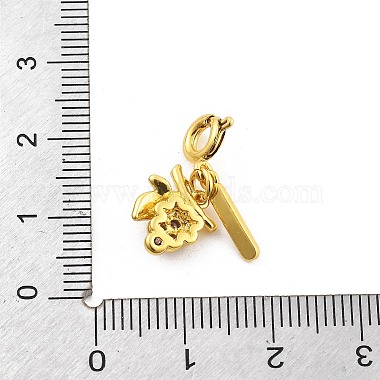 Brass Rhinestone Fruits Pendant Decoration(HJEW-P020-01F-G)-3