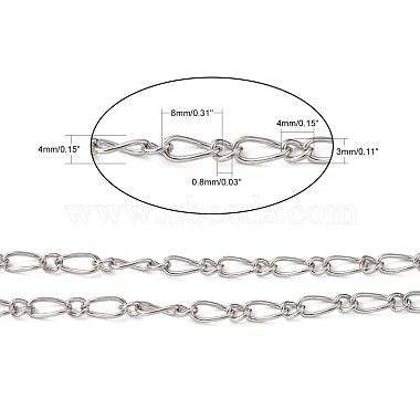 Nickel Free Iron Handmade Chains Figaro Chains Mother-Son Chains(CHSM024Y-NF)-2
