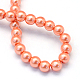 Baking Painted Pearlized Glass Pearl Round Beads Strands(X-HY-Q330-8mm-77)-4