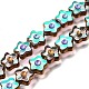 Electroplated Transparent Glass Beads Strands(GL-CBA98F0-09E)-1